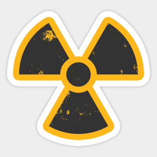 Nuclear Radiation Hazard Symbol Sticker